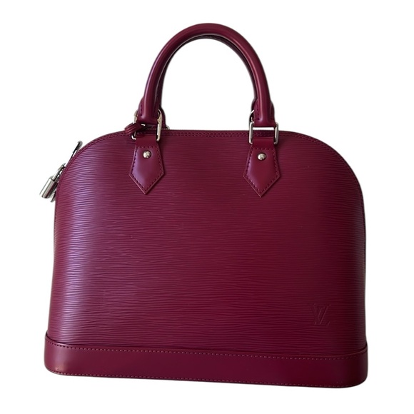 Louis Vuitton Alma PM Epi Leather Carmine Red with Textured Finish - Picture 1 of 16